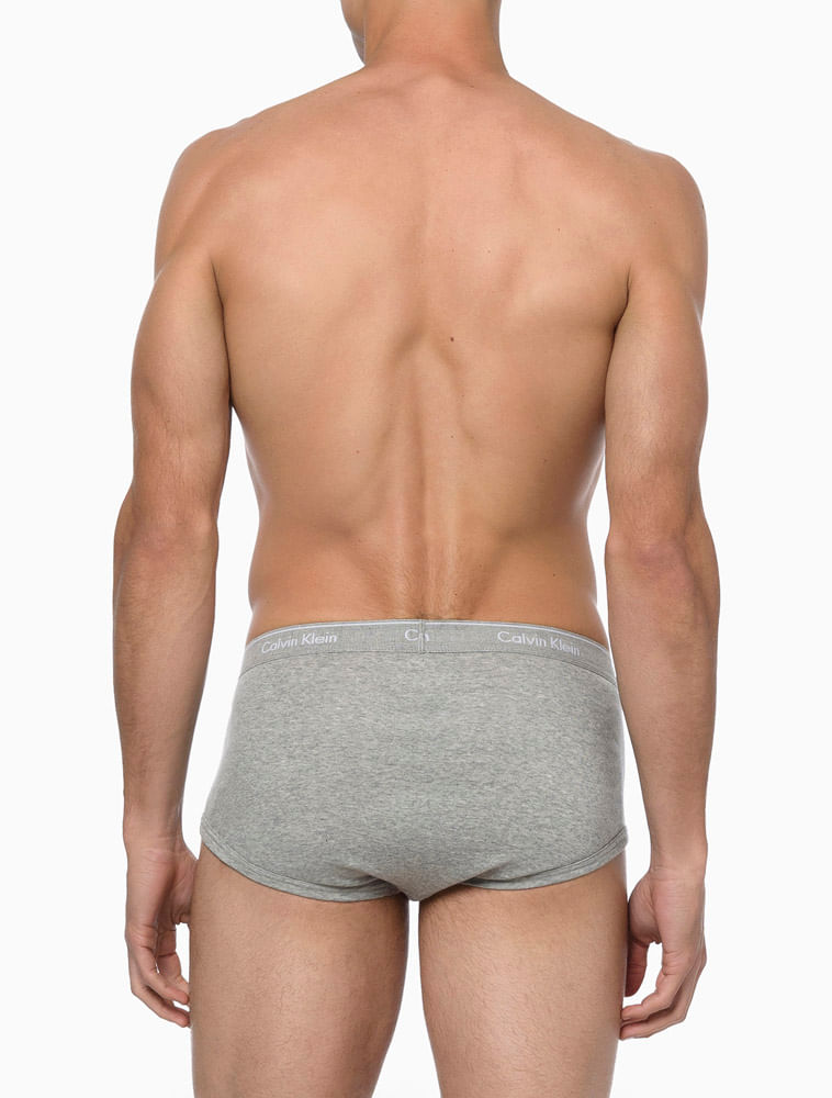 Kit 3 Cuecas Brief Cotton Rib Calvin Klein - 020