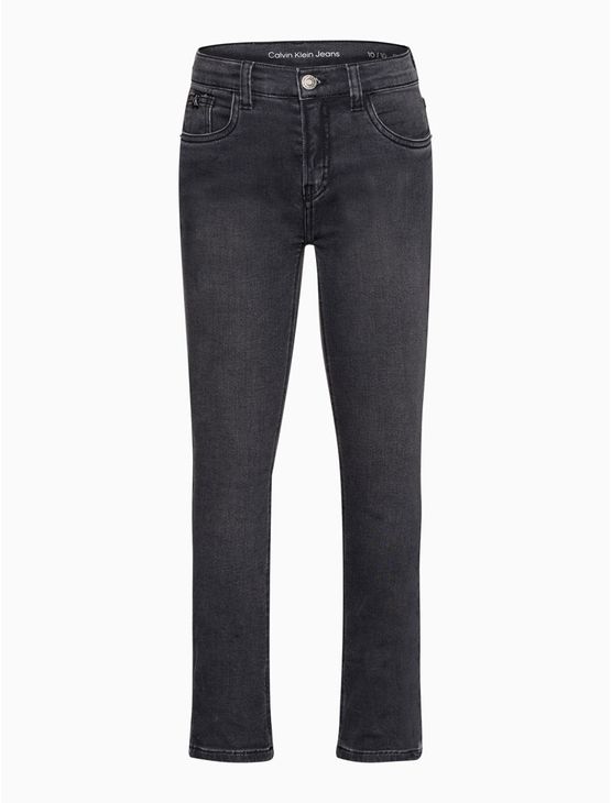 Calça Jeans Menino Skinny Moletom Calvin Klein Jeans - Preto Calça Jeans Menino Skinny Moletom Calvin Klein Jeans Preto 12
