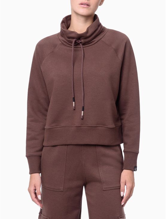 Casaco Feminino Gola Alta Cargo Calvin Klein Jeans - Marrom Casaco Feminino Gola Alta Cargo Calvin Klein Jeans Marrom Pp