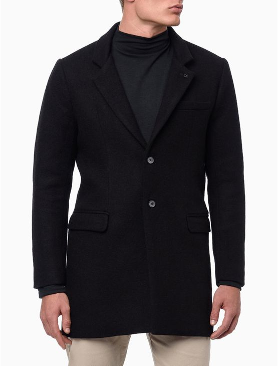 Casaco Masculino Lã Longo - Preto Casaco Masculino Lã Longo Preto g