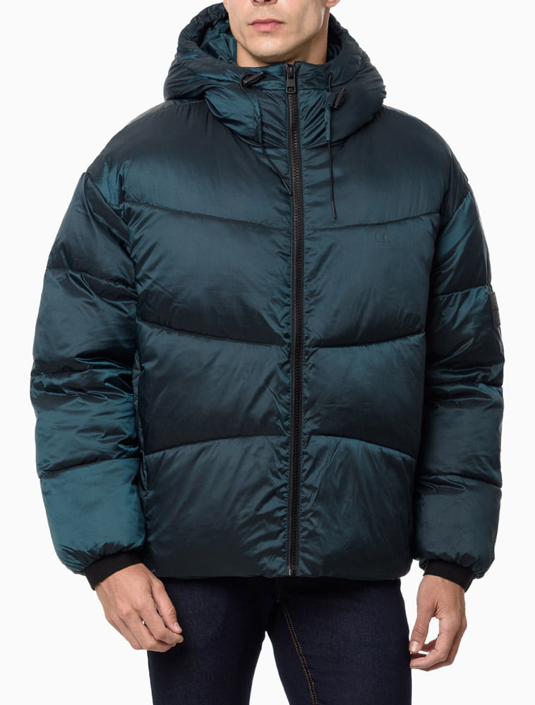 Jaqueta Masculina Puffer em Matelassê Calvin Klein - Petroleo