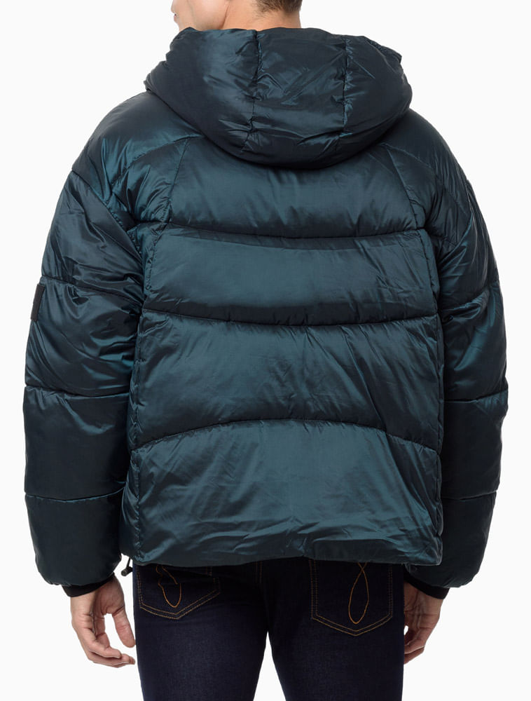 Jaqueta Masculina Puffer em Matelassê Calvin Klein - Petroleo