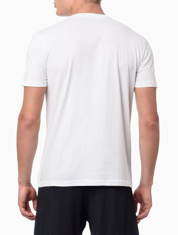 Kit 2 Camisetas Crew-Neck - Preto / Branco