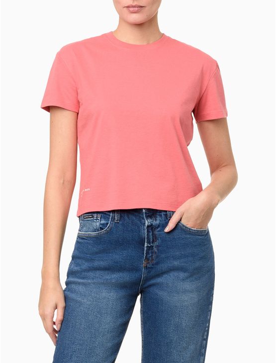 Camiseta Feminina Logo Established - Melancia Camiseta Feminina Logo Established Melancia p