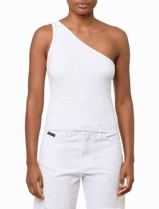 Blusa Feminina Ribana Ombro Glitter - Branco Blusa Feminina Ribana Ombro Glitter Branco Pp