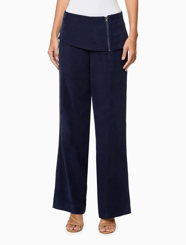 Calça Feminina com Saia Zíperes Calvin Klein Jeans - Marinho — Calvin Klein