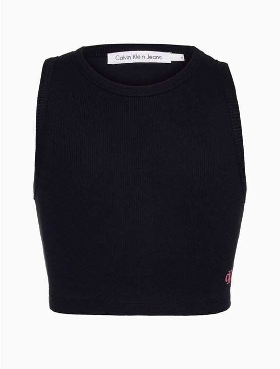 Regata Menina Ribana Básica – Preto Regata Menina Ribana Básica Preto 6