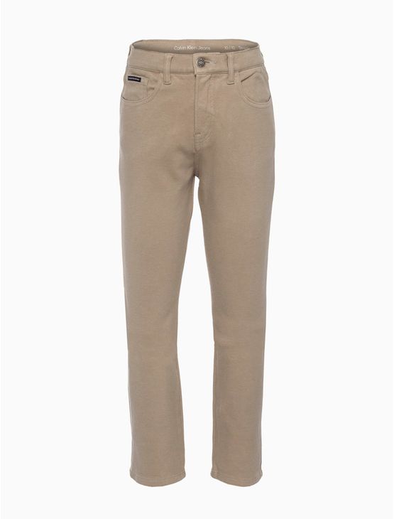 Calça Menino 5 Pockets Straight Moletom – Caqui Medio Calça Menino 5 Pockets Straight Moletom Caqui Medio 8