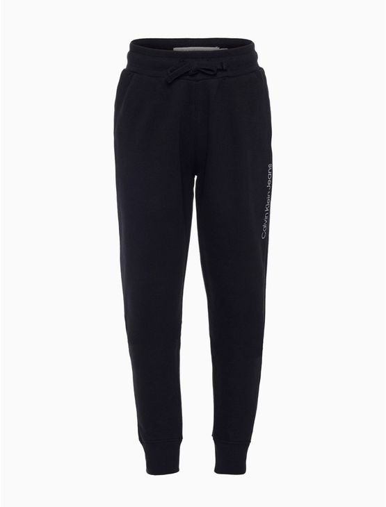 Calça Moletom Calvin Klein Jeans Boy Logo Básico - Preto Calça Moletom Calvin Klein Jeans Boy Logo Básico Preto 14