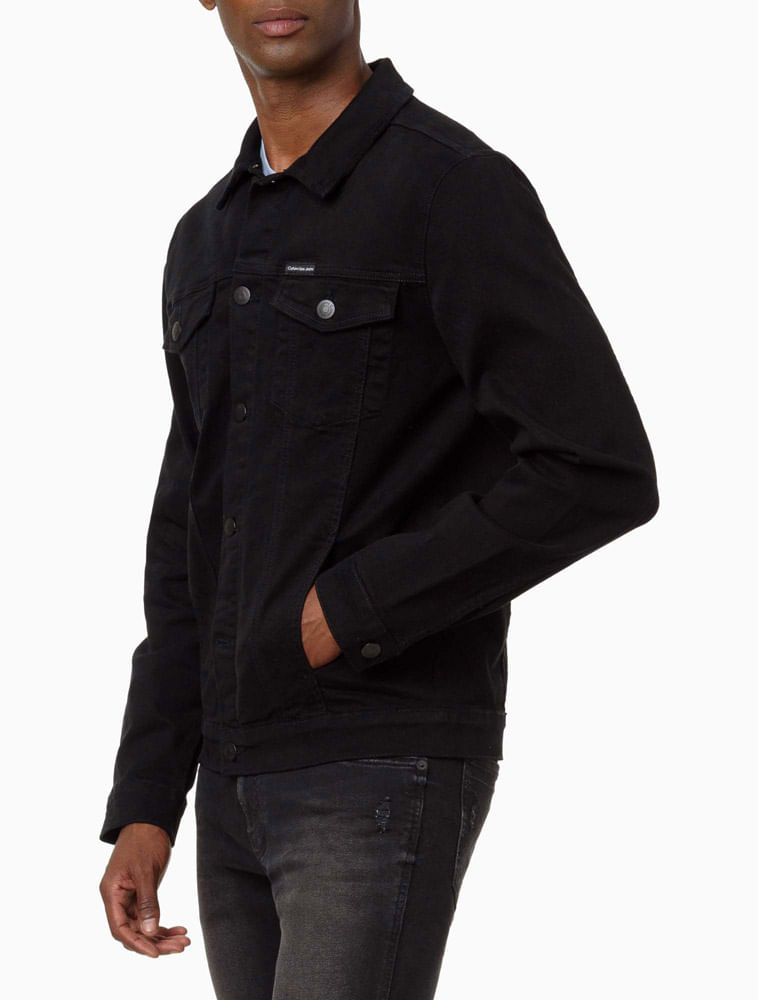 Jaqueta Masculina Trucker Infinite Black Calvin Klein - Preto