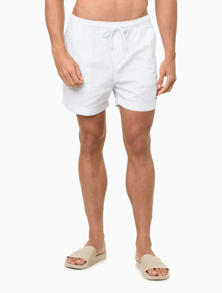 Shorts Masculino Color com Elástico Calvin Klein - Branco 2