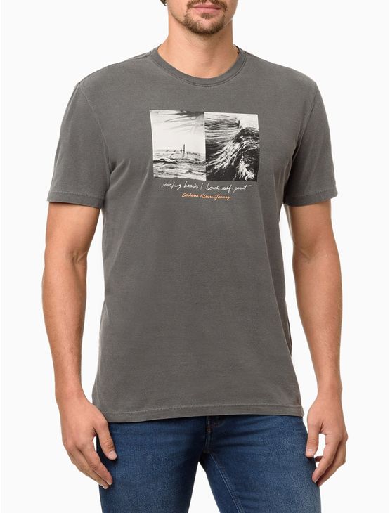 Camiseta Masculina Surfing Breaks – Chumbo Camiseta Masculina Surfing Breaks Chumbo Pp