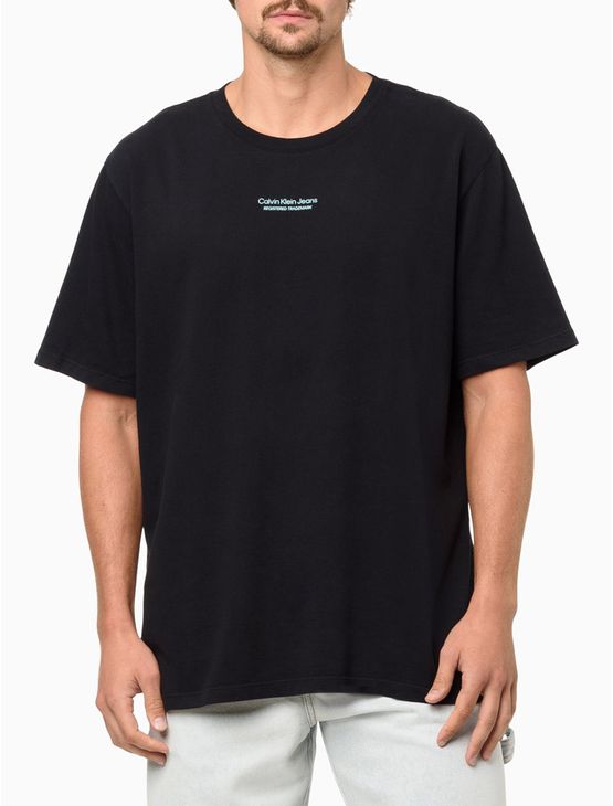Camiseta Masculina Micrologo Registered - Preto Camiseta Masculina Micrologo Registered Preto m
