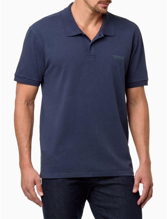 Polo Masculina Micrologo Registered Calvin Klein Jeans – Marinho Polo Masculina Micrologo Registered Calvin Klein Jeans Marinho p