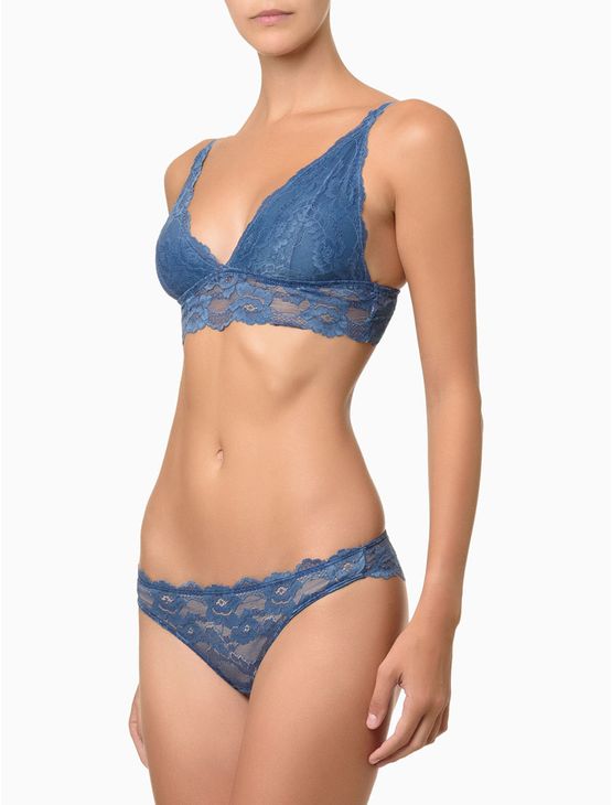 Sutiã Feminino Triangulo Black Lace Calvin Klein Underwear – Azul Médio Sutiã Feminino Triangulo Black Lace Calvin Klein Underwear Azul Médio g
