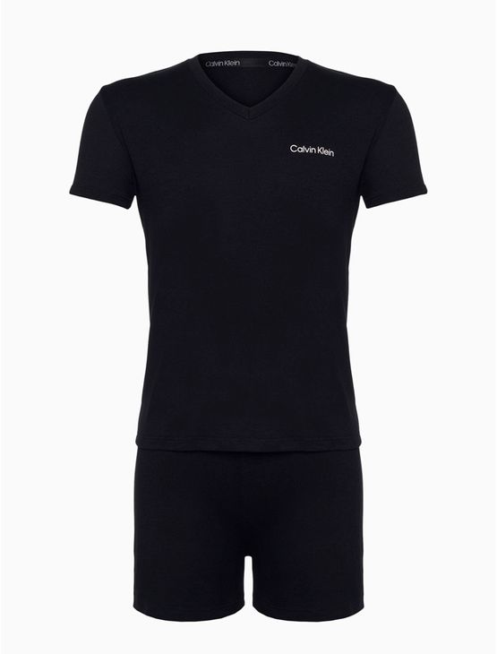Pijama Menina Camiseta e Short Viscolight - Preto Pijama Menina Camiseta e Short Viscolight Preto 6/8