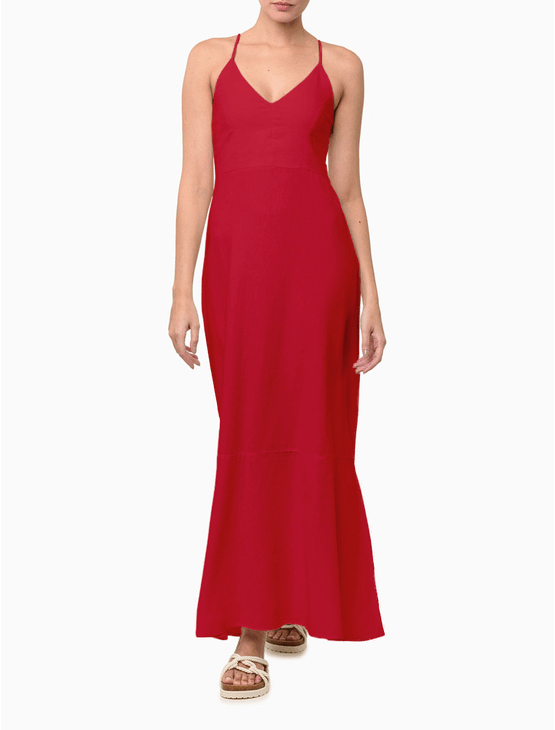 Vestido Feminino Longo – Vermelho Vestido Feminino Longo Vermelho 36