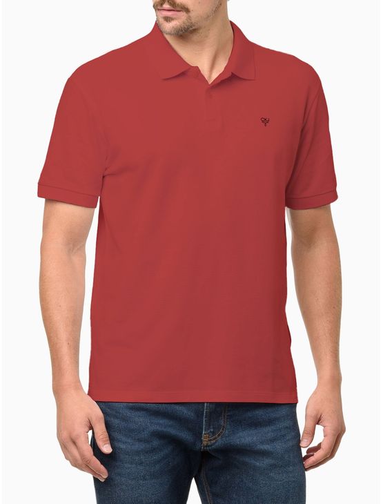 Polo Masculina Logo Ômega Calvin Klein Jeans – Vermelho Polo Masculina Logo Ômega Calvin Klein Jeans Vermelho Pp