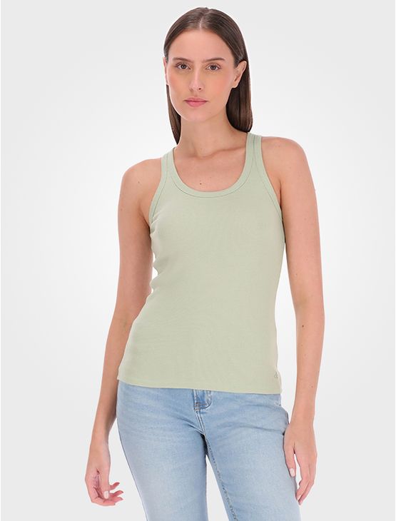 Regata Feminina Ribana Logo na Barra – Verde Claro Regata Feminina Ribana Logo na Barra Verde Claro p