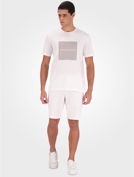 Bermuda Masculina Chino Essentials Carnaby Calvin Klein – Branco Bermuda Masculina Chino Essentials Carnaby Calvin Klein Branco 40