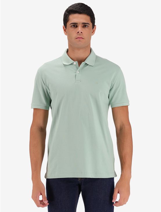 Polo Masculina Regular Sem Friso Calvin Klein – Verde Claro Polo Masculina Regular Sem Friso Calvin Klein Verde Claro p