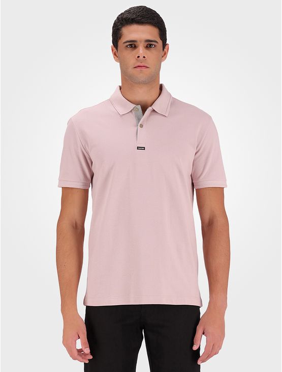 Polo Masculina Premium Calvin Klein – Rosa Claro Polo Masculina Premium Calvin Klein Rosa Claro Pp