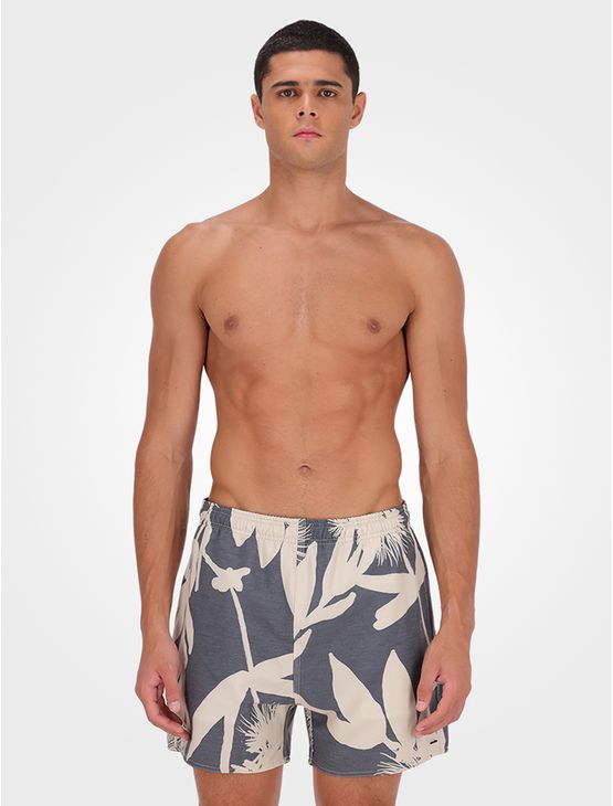 Short D'Água Masculino Folhagem Calvin Klein Swimwear - Marinho Short D'Água Masculino Folhagem Calvin Klein Swimwear Marinho g