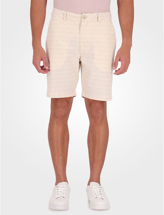 Bermuda Masculina Cotton Stripes Calvin Klein - Off White Bermuda Masculina Cotton Stripes Calvin Klein Off White 48