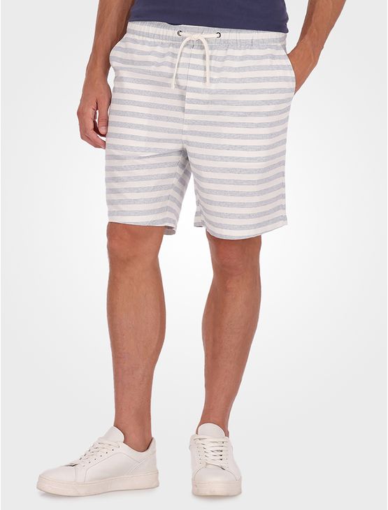 Bermuda Masculina Elástico Cotton Stripes Calvin Klein – Marinho Bermuda Masculina Elástico Cotton Stripes Calvin Klein Marinho 46