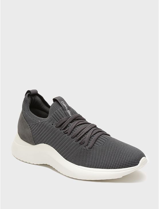 Tênis Masculino Knitt Calvin Klein - Chumbo Tênis Masculino Knitt Calvin Klein Chumbo 38