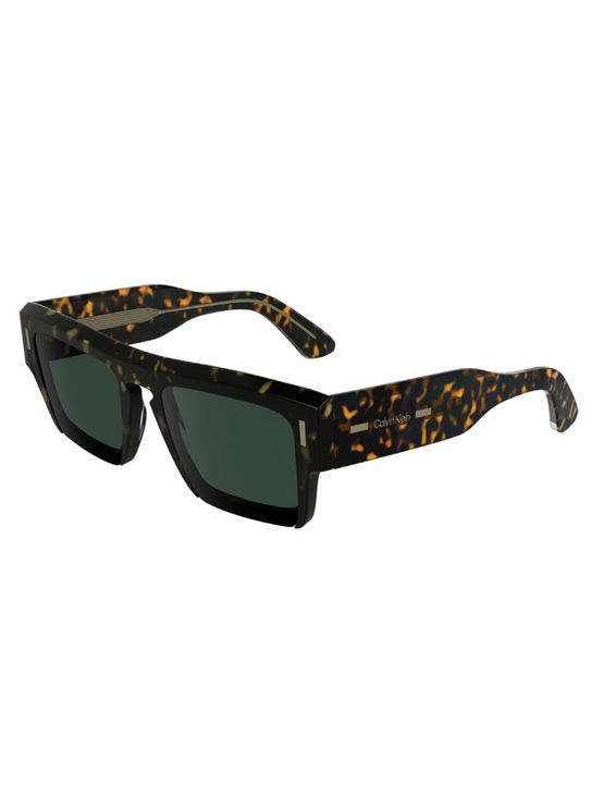 Óculos de Sol Masculino Retangular Calvin Klein - Dark Havana Óculos de Sol Masculino Retangular Calvin Klein Dark Havana u