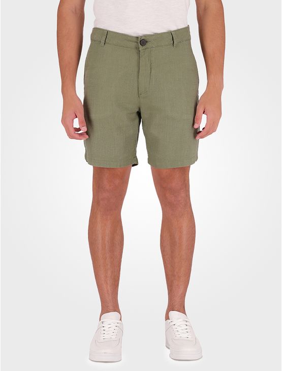 Bermuda Masculina Linen Flamê Calvin Klein - Verde Bermuda Masculina Linen Flamê Calvin Klein Verde 46