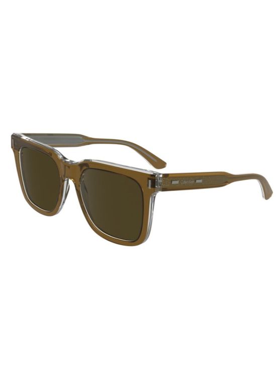 Óculos de Sol Solid Calvin Klein - Light Brown/Crystal Óculos de Sol Solid Calvin Klein Light Brown/Crystal u
