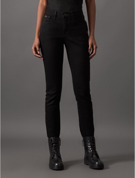 Calça Jeans Feminina Skinny 5 Pockets Calvin Klein Jeans - Preto Calça Jeans Feminina Skinny 5 Pockets Calvin Klein Jeans Preto 38