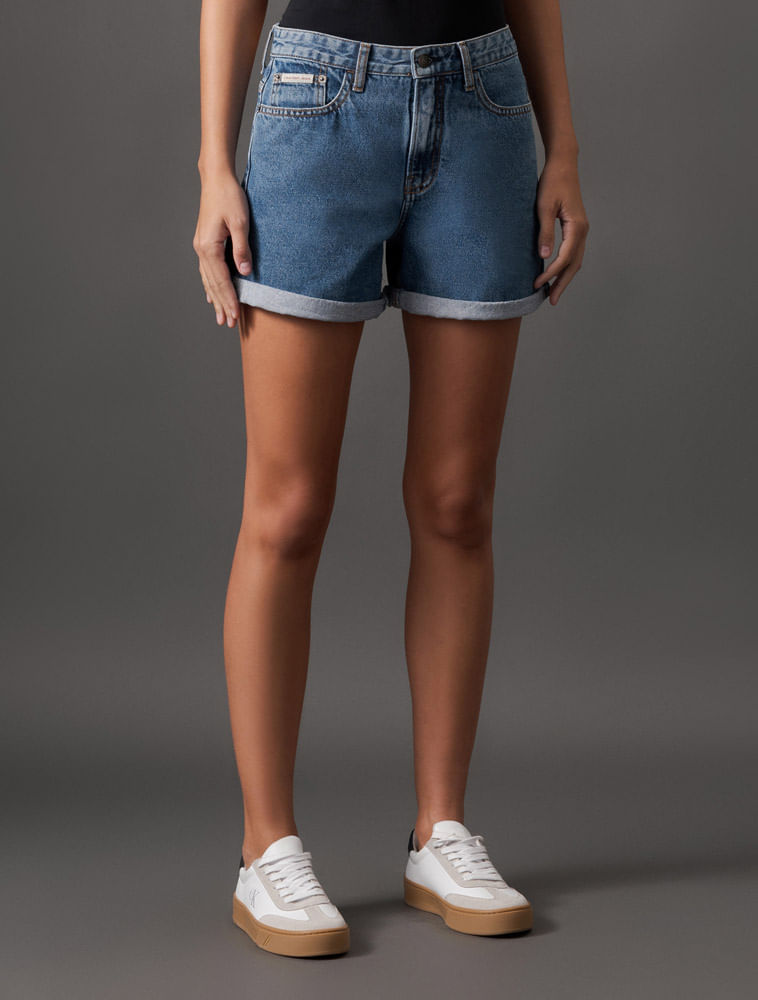 Shorts Jeans Five Pockets Calvin Klein - Azul Médio
