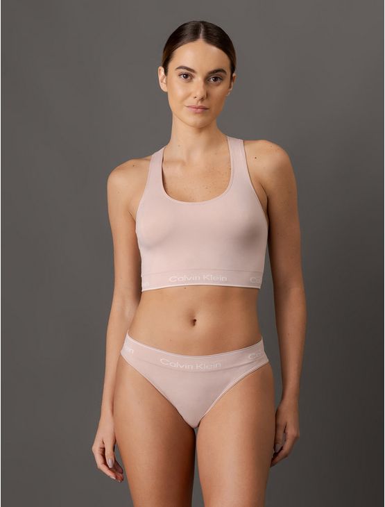 Calcinha Tanga Modern Cotton Seamless Calvin Klein Underwear - Rosa Claro Calcinha Tanga Modern Cotton Seamless Calvin Klein Underwear Rosa Claro p