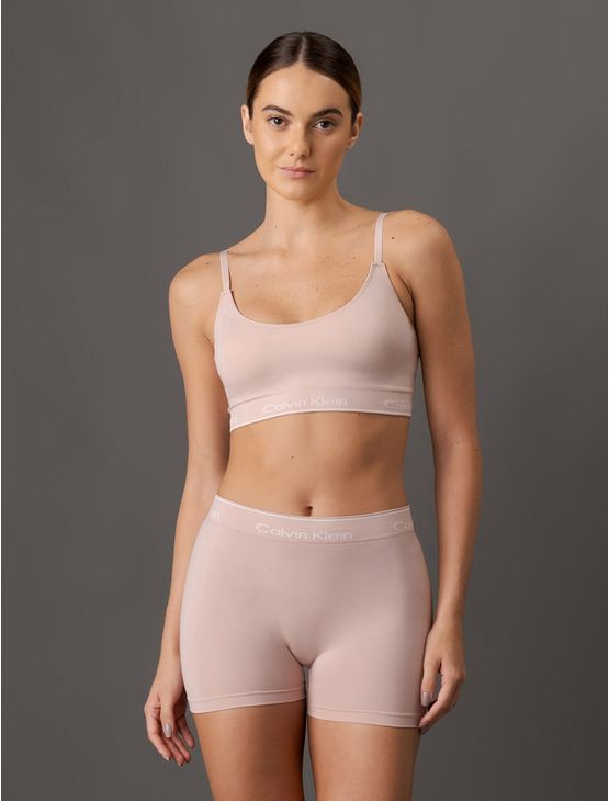 Top Triângulo Feminino Modern Cotton Seamless Calvin Klein Underwear - Rosa Claro Top Triângulo Feminino Modern Cotton Seamless Calvin Klein Underwear Rosa Claro p