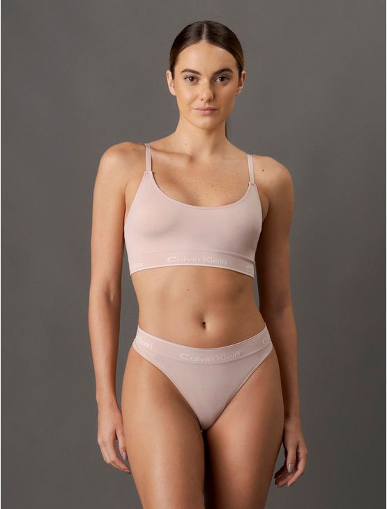 Calcinha Fio Dental Modern Cotton Seamless Calvin Klein Underwear - Rosa Claro Calcinha Fio Dental Modern Cotton Seamless Calvin Klein Underwear Rosa Claro p