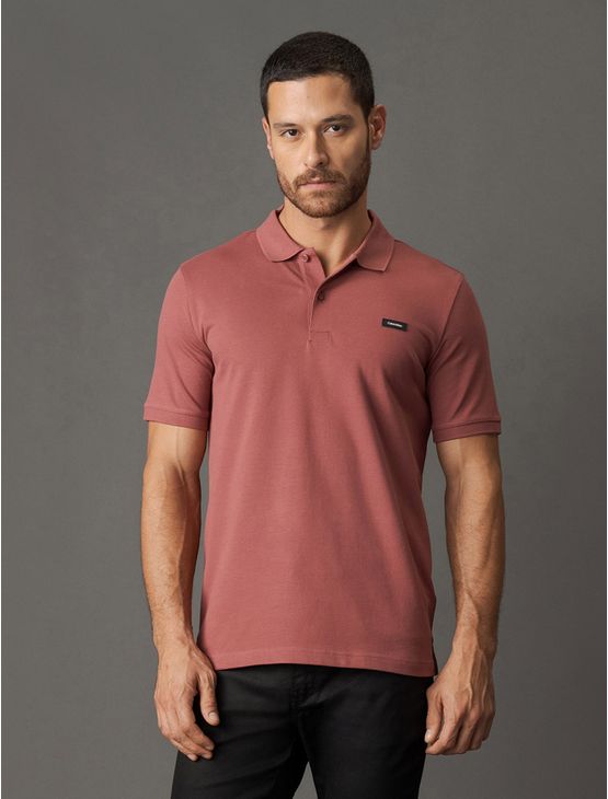 Polo Masculina Slim Piquet Calvin Klein – Ferrugem Polo Masculina Slim Piquet Calvin Klein Ferrugem m