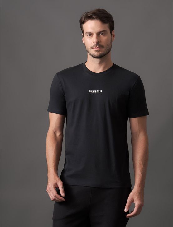 Camiseta Masculina Intense Texture Calvin Klein Underwear - Preto Camiseta Masculina Intense Texture Calvin Klein Underwear Preto Gg