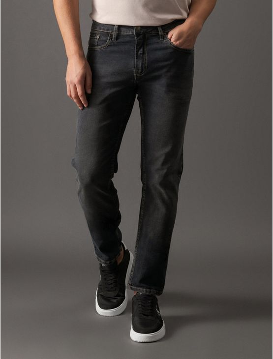 Calça Jeans Masculina Slim 5 Pockets Black Calvin Klein Jeans - Preto Calça Jeans Masculina Slim 5 Pockets Black Calvin Klein Jeans Preto 48