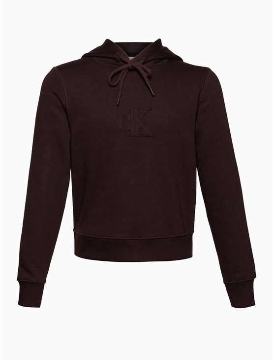 Casaco Menina Patch Calvin Klein Jeans - Cafe Casaco Menina Patch Calvin Klein Jeans Cafe 6