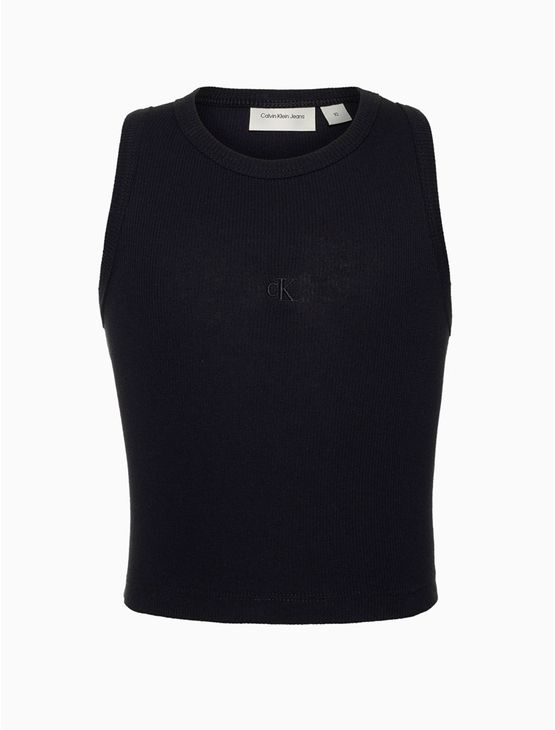 Regata Menina Ribana Calvin Klein Jeans – Preto Regata Menina Ribana Calvin Klein Jeans Preto 6