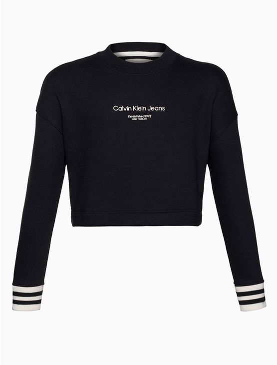 Casaco Menina Retilínea Calvin Klein Jeans – Preto Casaco Menina Retilínea Calvin Klein Jeans Preto 6