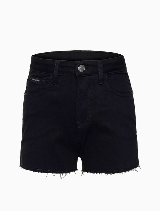Short Menina Barras à Fio Calvin Klein Jeans - Preto Short Menina Barras à Fio Calvin Klein Jeans Preto 6