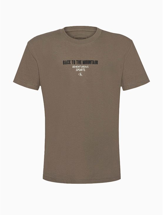Camiseta Menino Back To The Mountain Calvin Klein Jeans - Caqui Medio Camiseta Menino Back To The Mountain Calvin Klein Jeans Caqui Medio 8