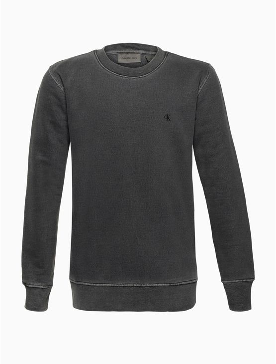 Casaco Menino Moletom Monograma Calvin Klein Jeans – Chumbo Casaco Menino Moletom Monograma Calvin Klein Jeans Chumbo 8