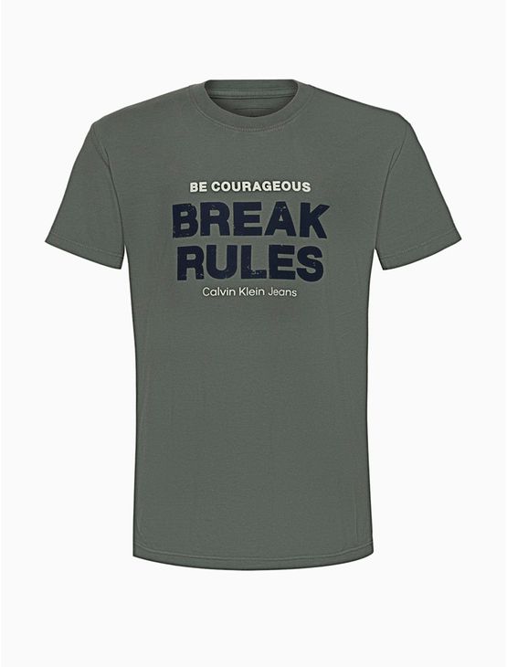 Camiseta Menino Break Rules Calvin Klein Jeans – Verde Médio Camiseta Menino Break Rules Calvin Klein Jeans Verde Médio 10