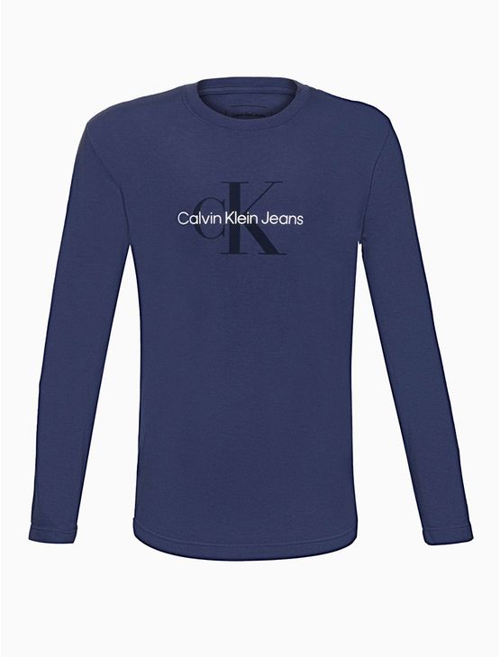 Camiseta Menino Manga Longa Re Issue Calvin Klein Jeans – Indigo Camiseta Menino Manga Longa Re Issue Calvin Klein Jeans Indigo 2