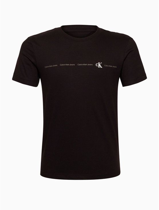 Camiseta Menino Logo Calvin Klein Jeans - Cafe Camiseta Menino Logo Calvin Klein Jeans Cafe 6